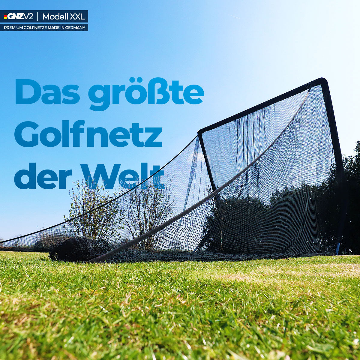 GNZV2 golfnet drivingrange | Model XXL | Incl. kleine teemat en toebehoren