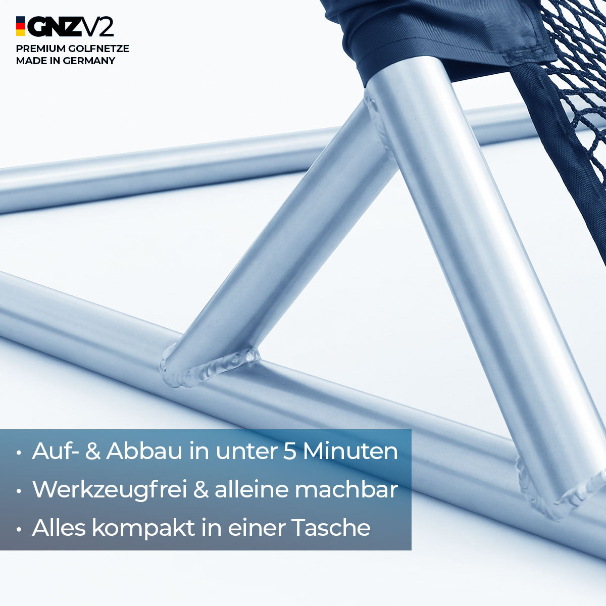 GNZV2 golfnet drivingrange | Model L | Incl. grote teemat en toebehoren