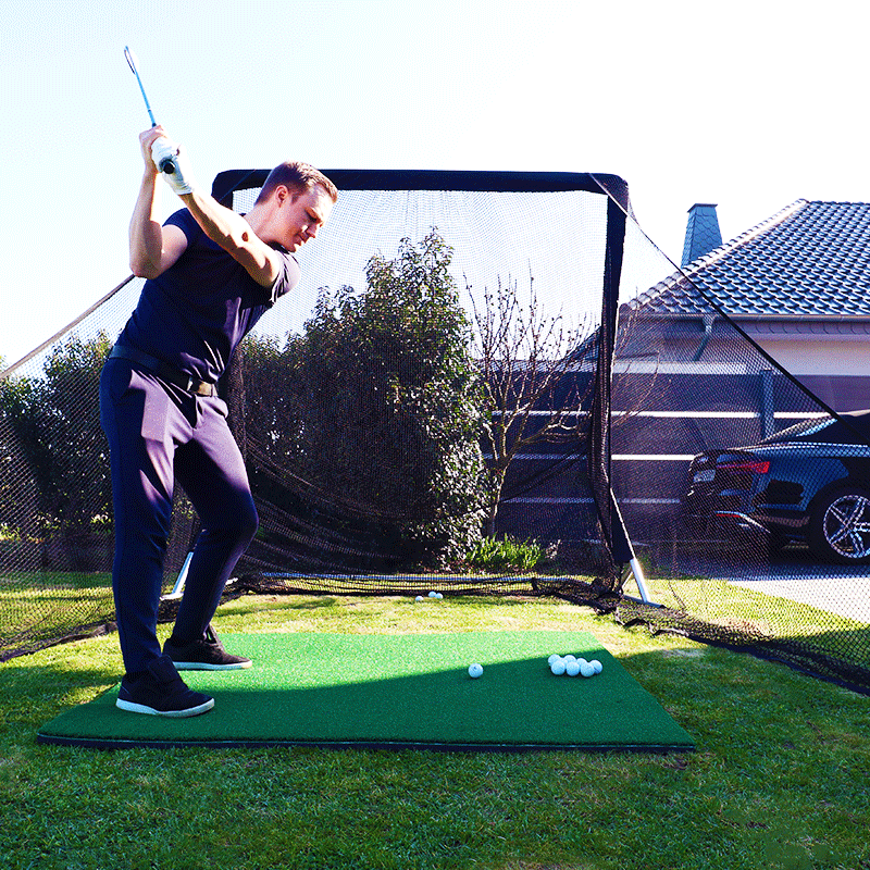 Golf Abschlagmatte | 150cm x 120cm x 3,5cm | Inkl. Zubehör
