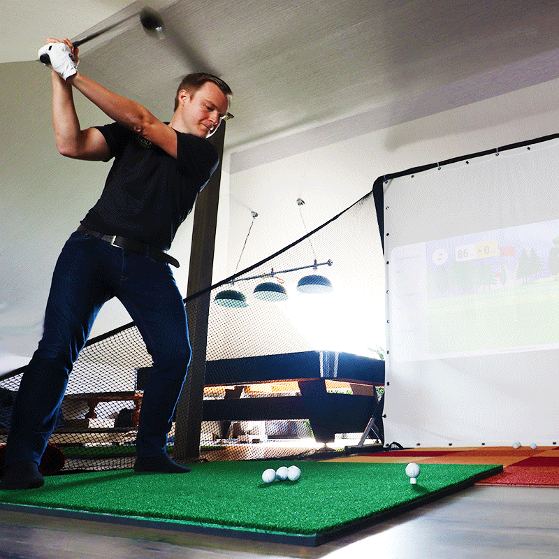 Golf Abschlagmatte | 150cm x 120cm x 3,5cm | Inkl. Zubehör