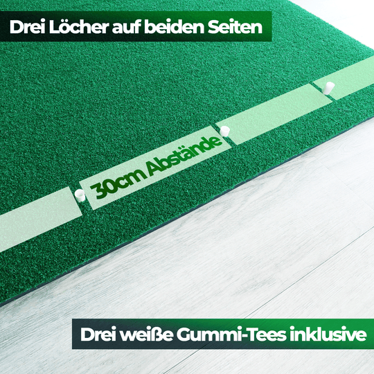 Golf Abschlagmatte | 150cm x 120cm x 3,5cm | Inkl. Zubehör