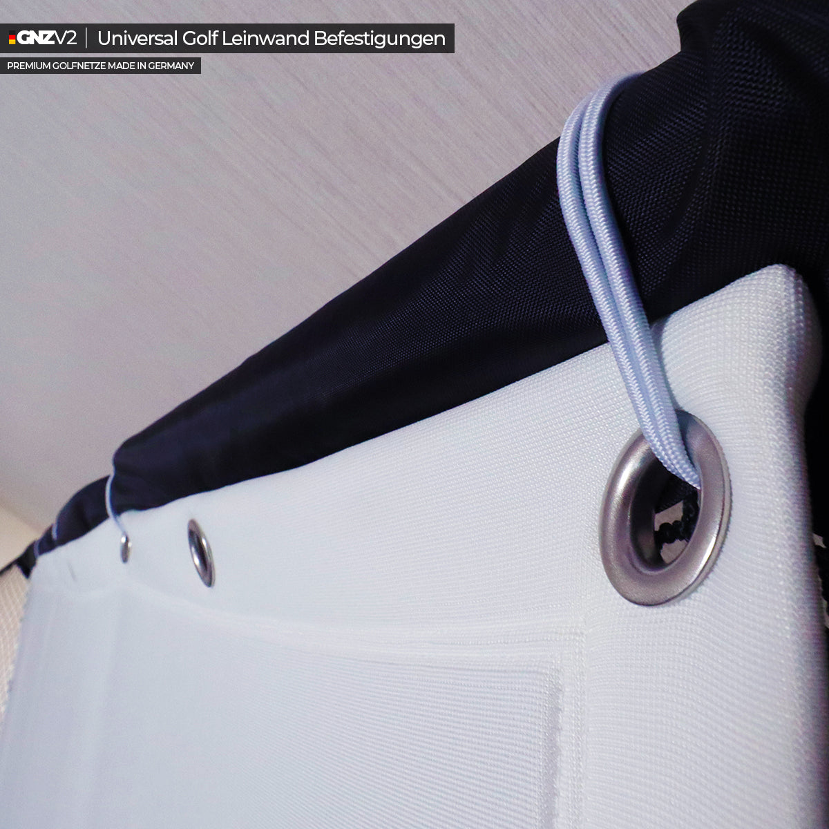 GNZV2 Golfnetz Driving Range | Modell L | Inkl. Abschlagmatte Klein und Universal Golf Leinwand