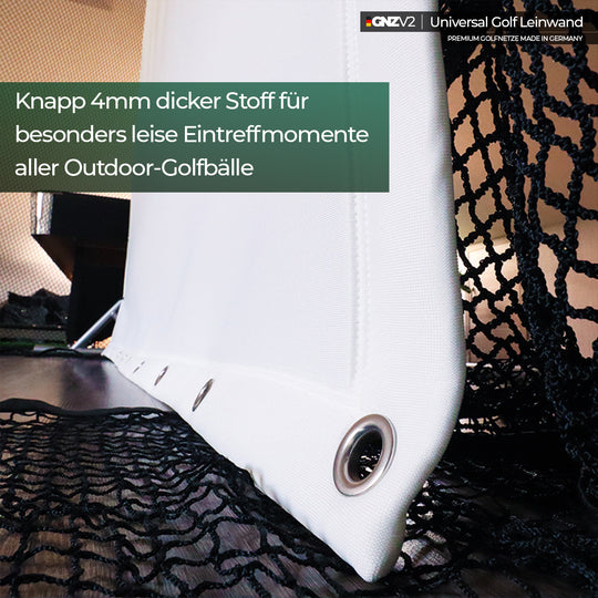 Filet de Practice de Golf GNZV2 | Modèle L | Inclus Petit Tapis de Frappe + Écran de Frappe