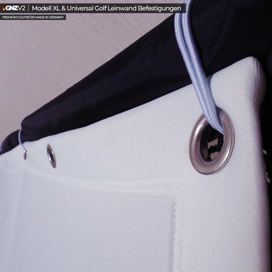 Filet de Practice de Golf GNZV2 | Modèle XL | Inclus Grand Tapis de Frappe + Écran de Frappe