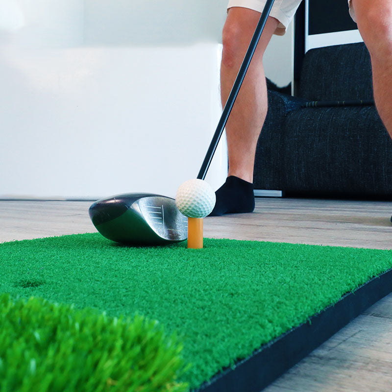Golf Abschlagmatte | 70cm x 40cm x 2cm | Inkl. Zubehör