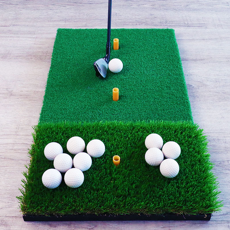 Golf Abschlagmatte | 70cm x 40cm x 2cm | Inkl. Zubehör