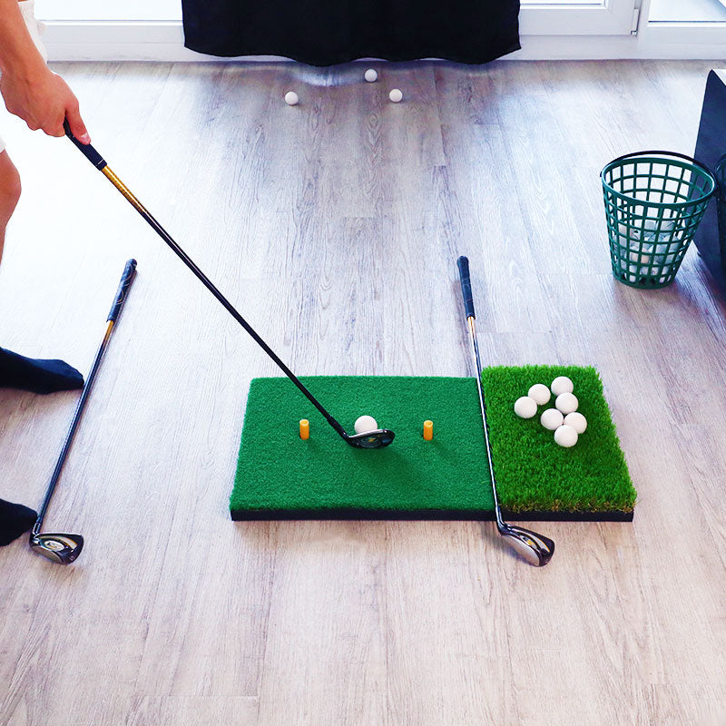 Golf Abschlagmatte | 70cm x 40cm x 2cm | Inkl. Zubehör