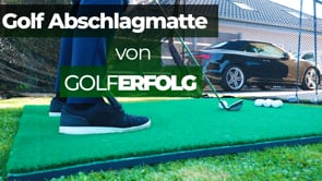 Golf Abschlagmatte | 150cm x 120cm x 3,5cm | Inkl. Zubehör