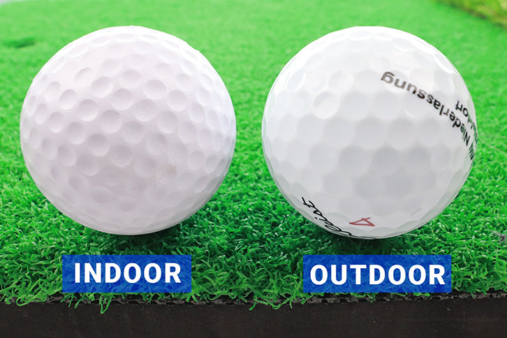 50 weiße Indoor Golfbälle