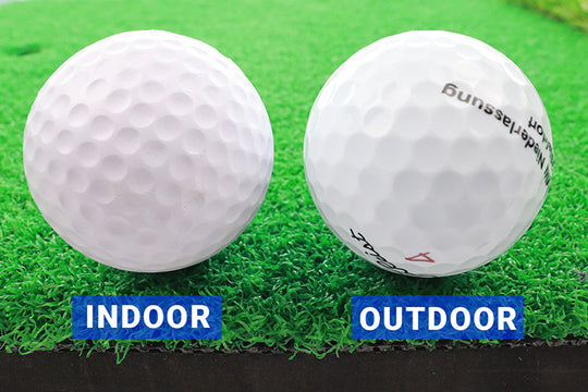 50 weiße Indoor Golfbälle